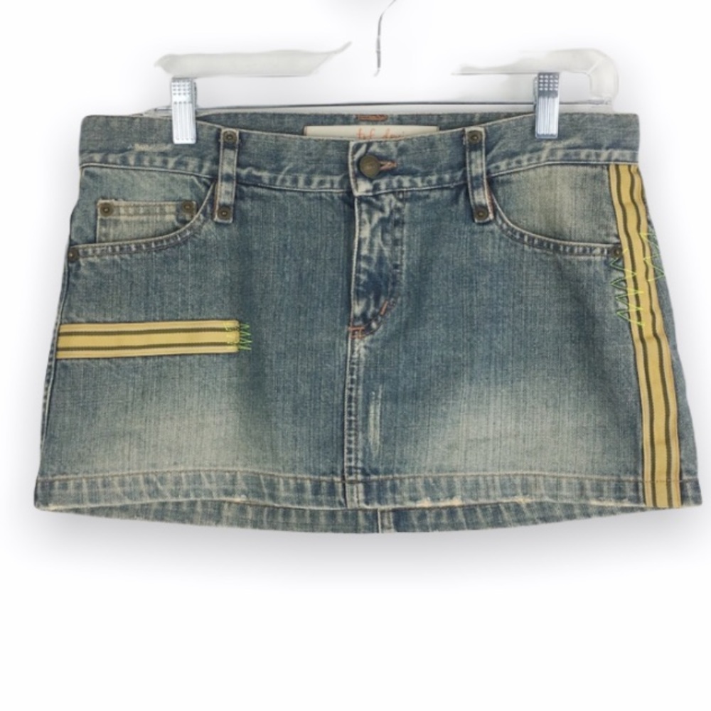 Vintage‎ Zara TRF Womens Size 8 Denim Y2K Jean Mini Short Skirt